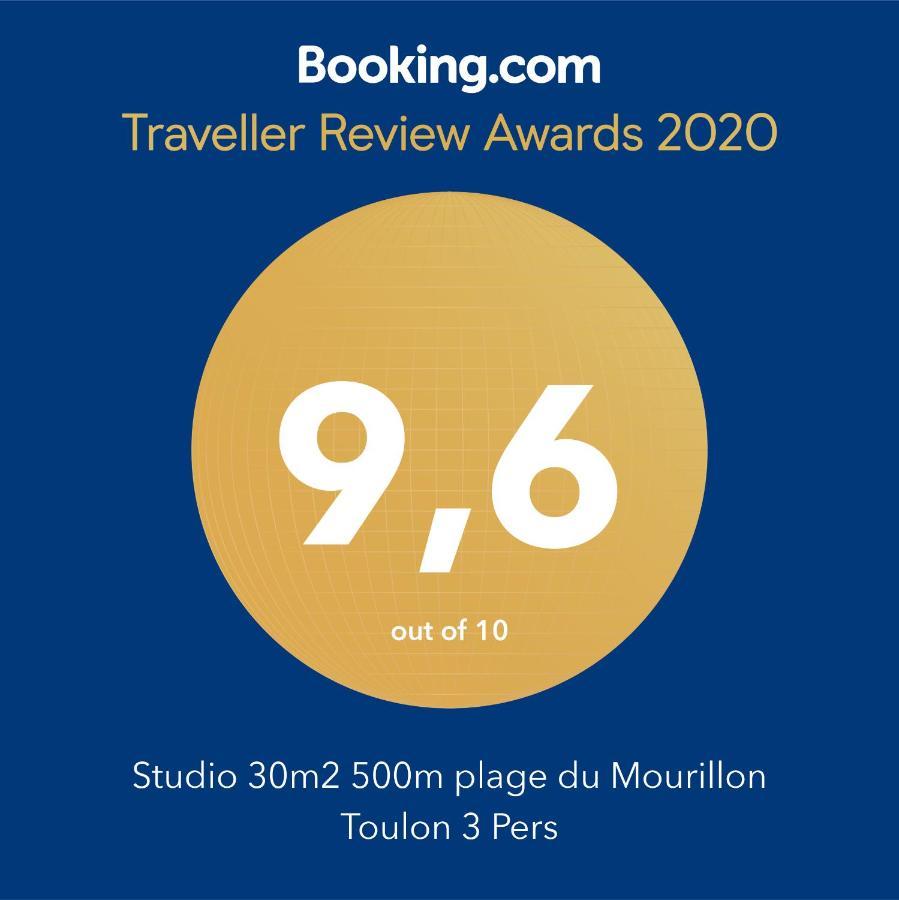 Studio 30 M2 500M Plages Mourillon 3 Personnes Toulon Kültér fotó